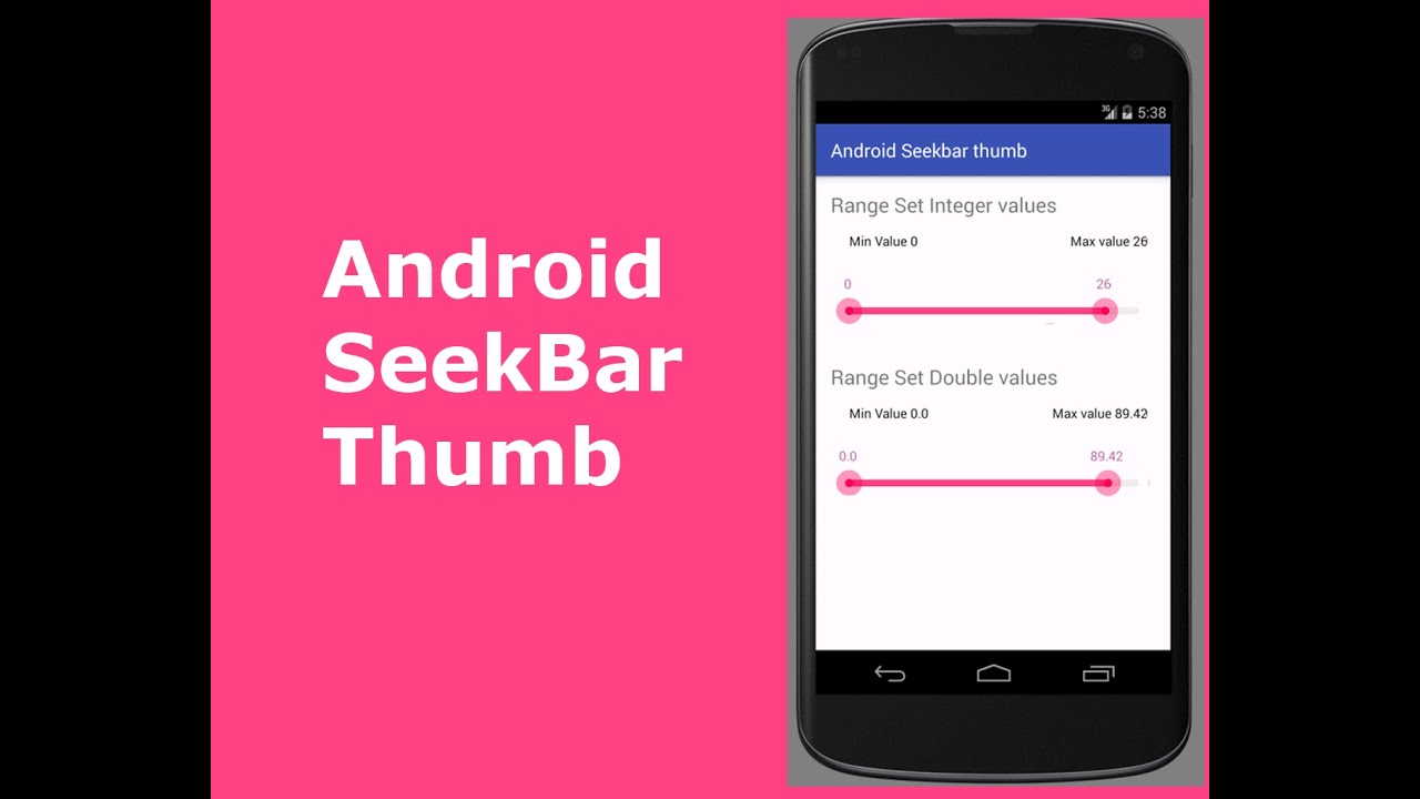 Android Seek Bar Thumb