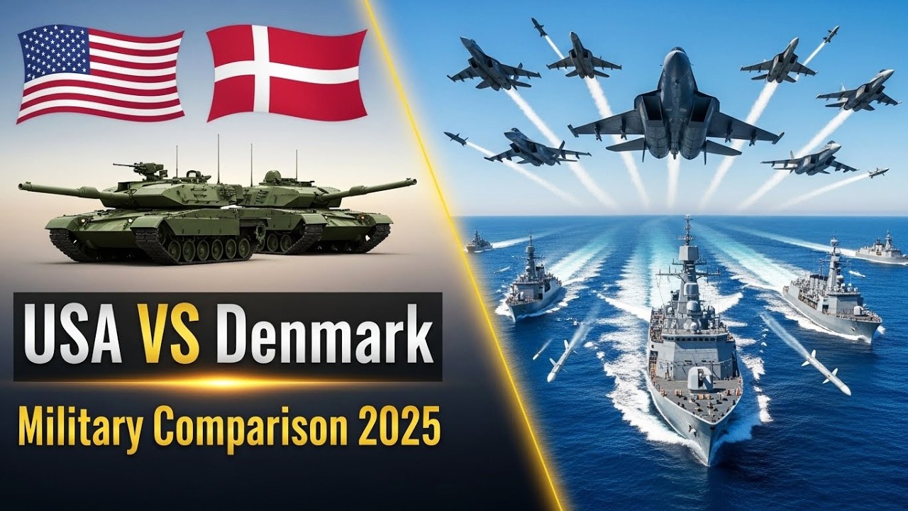 USA vs Denmark Military Power 2026 | Army, Air Force & Navy Comparison