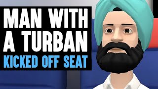 Man With TURBAN Kicked OFF SEAT, What Happens Is Shocking | Dhar Mann Animated