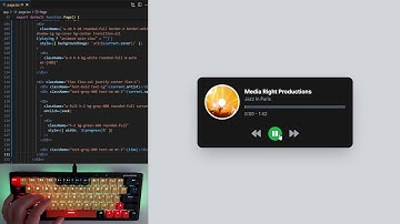 ASMR Programming - Building a Music Player with React + Tailwind | Relaxing Coding Sounds