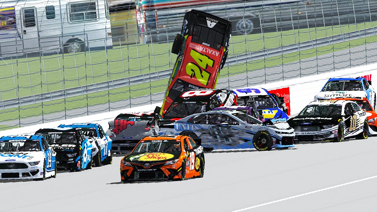 THE BIG ONE STRIKES IN MICHIGAN.. UNDER CAUTION! – NR2003 2021 NASCAR Season – Michigan