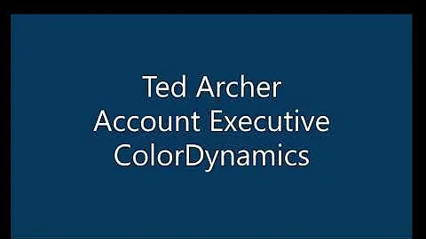 Ted Archer, ColorDynamics - Regional Advantage Tes...