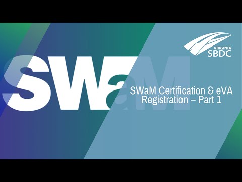 SWaM Certification and eVA Registration