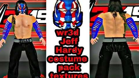 Wr3d Jeff Hardy new latest costume pack and face texture 👇link👇