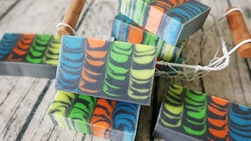隔板流渲皂DIY - flow swirl with divider handmade soap - 手工皂