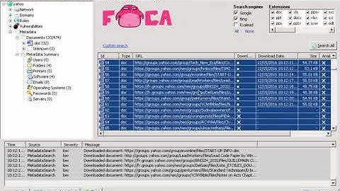 14. DEMO - FOCA to examine metadata