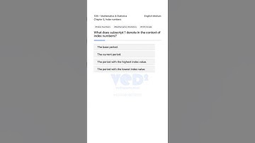 Understanding Index Numbers in Mathematics Statistics