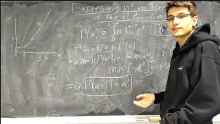 Expressing the factorial in terms of the gamma function