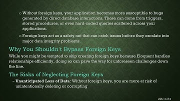 Can Eloquent Replace Foreign Keys in Your Database?