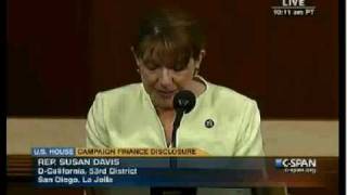 Congresswoman Susan Davis Mocks Campaign For Liberty Hr 5175 Disclose Act
