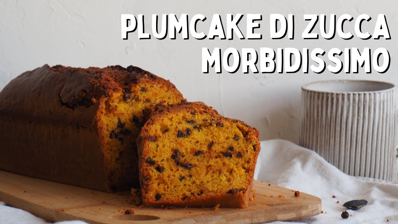 PAN DI ZUCCA o ZUCCA BREAD: plumcake morbido alla zucca con gocce di cioccolato