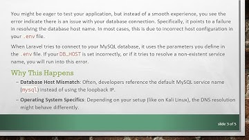 Resolving the SQLSTATE[HY000] [2002] Migration Issue in Laravel 8