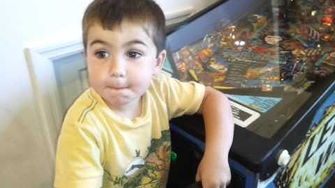 Why I bought a pinball machine. 2yr old plays LW3