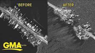 Before and after images show effects of Hurricane Ian l GMA