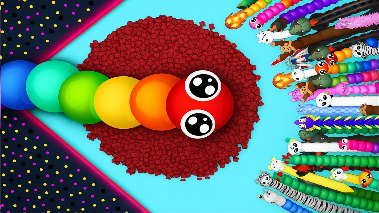 SNAKE IO 🐍 KING RAINBOW  SNAKE 🐍 VS 1000 PRO GAINT SNAKES 🐍 EPIC SNAKEIO GAMEPLAY 