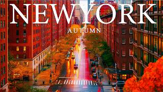 🍁 New York Autumn 4K – Stunning Fall Colors, Central Park & NYC Skyline | Cinematic Travel Film