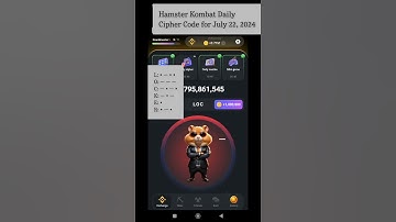 Hamster Kombat Daily Cipher Code for July 22, 2024 #hamsterkombat #crypto #ciphercodes