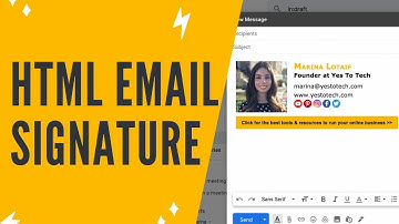 HTML EMAIL SIGNATURE TUTORIAL: How To Create A Professional Email Signature In 5 Minutes