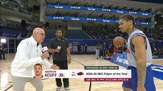 Darius Acuff Jr. showcases defensive IQ, draws Trae Young & CP3 comparisons | NBA Draft Combine