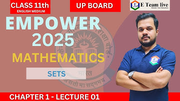 Up Board Class 11 Maths Chapter 1 -  Sets | Lecture 1