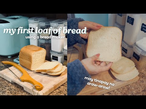 making my first loaf of bread 🍞🧈 | elite gourmet bread maker