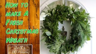 How to make a fresh Christmas wreath