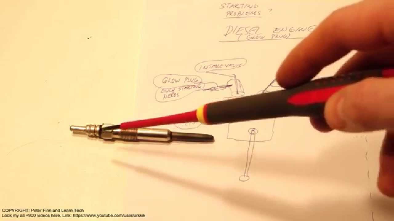 How works glowplug in diesel engine. Car, truck or lorry - YouTube