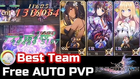 The BEST Magical PvP Team!! - Free AUTO Showcase - Queen Ushpia - 60FPS - Revived Witch