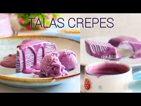 Unveiling the Luxurious and Oven-Free Taro-licious Talas Mille Crepe Cake - A Mouthwatering Treat!