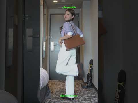 후쿠오카 여행룩 같이 준비해요💕 163cm 48kg <strong>후쿠오카여행</strong> 셔츠코디👜