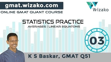 GMAT Averages 550 Level Practice #3 | Average & Linear Equations