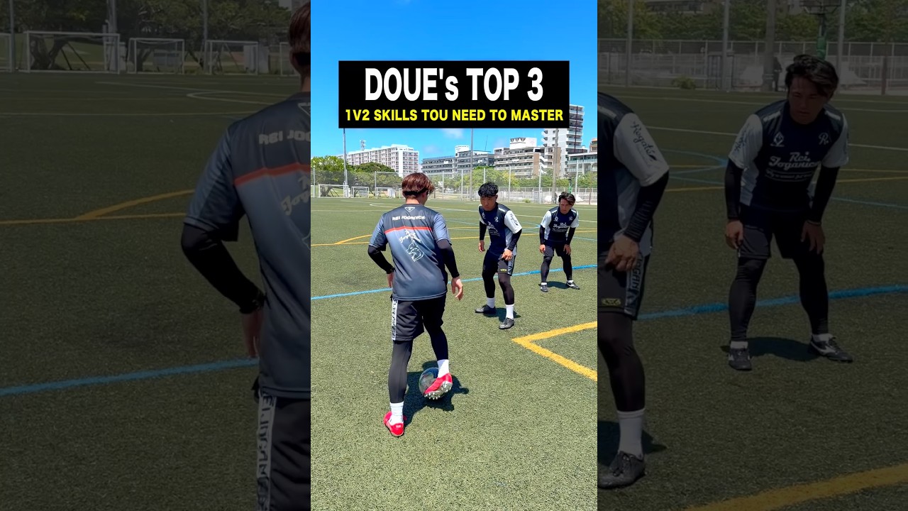 DOUÉ’S TOP 3 🇫🇷 1v2 Skills You Need to Master🤯#shorts #football