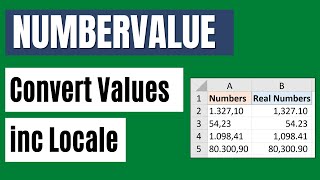 NUMBERVALUE Function  Awesome Function That YOU Need to Know #Shorts