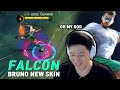 Gosu General Reacts and Review Bruno new skin Falcon | Mobile Legends
