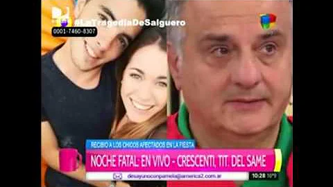 Crescenti se quebr en TV al hablar de las vctimas ...
