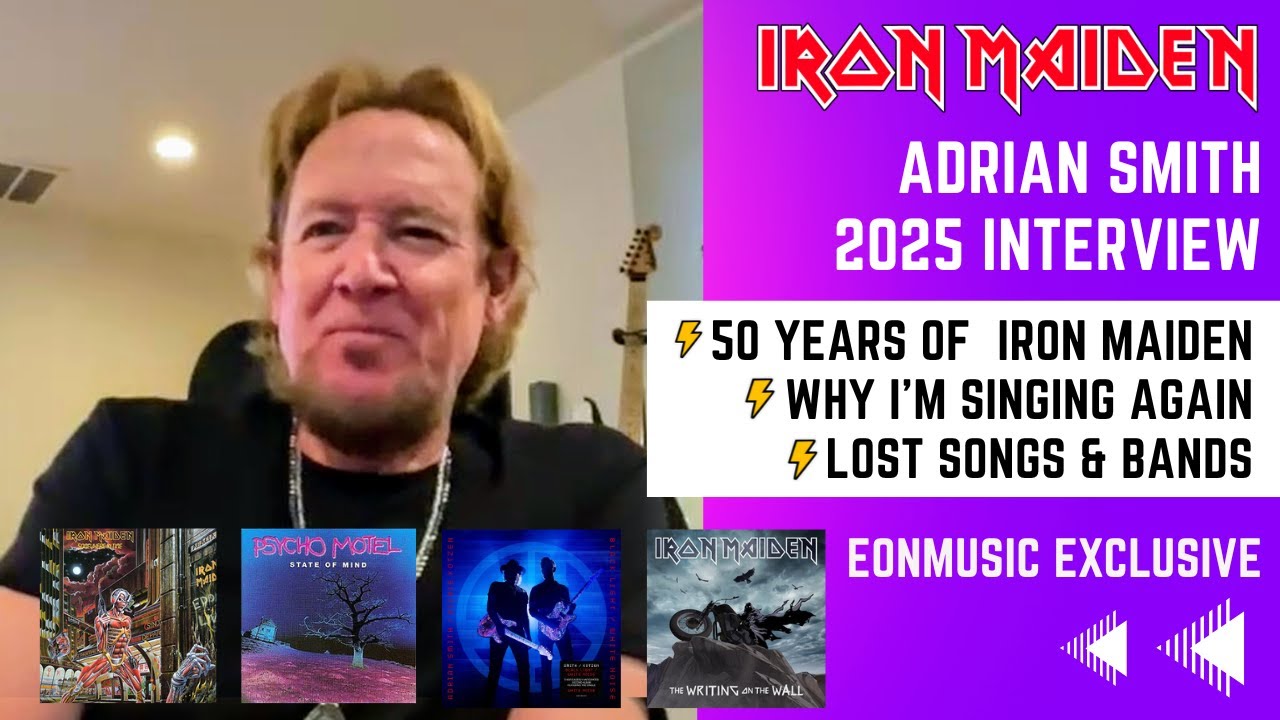Интервью с Адрианом Смитом из Iron Maiden, декабрь 2025 года.