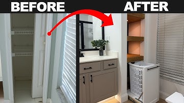 I Gave This Outdated Linen Closet a Total Makeover