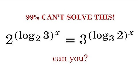 Math Olympiad Challenge: Can You Solve This Log-Exponential Equation?