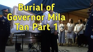 Burial Of Governor Mila Tan Part 1. Covered Court To San Bartolome Church