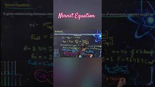 Nernst Equation in One Shot 🔥 | Class 12 Electrochemistry | Easy Numerical Tricks #shorts