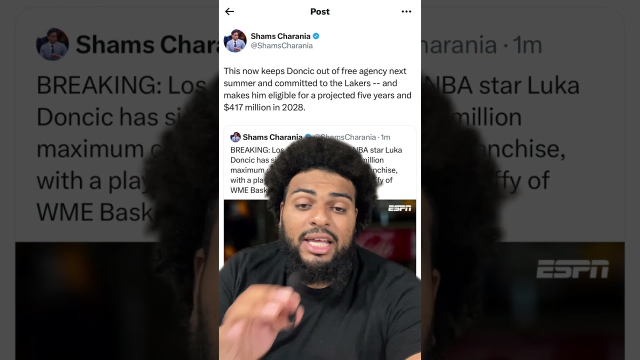 BREAKING! Luka Doncic has signed a 3 year $165m contract extension with lakers 😱