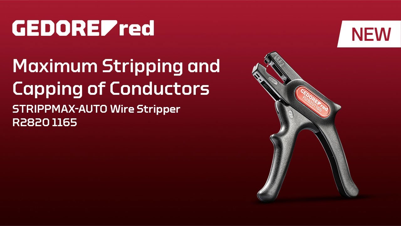 Maximum Stripping and Capping of Conductors GEDORE red StrippMaxAuto YouTube