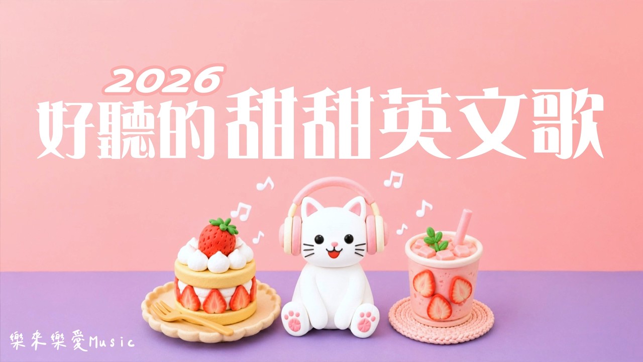 【甜甜英文歌🎀微甜日常 】放鬆的好聽英文音樂|🧸☀️讓人融化的可愛氛圍感!|陪你工作、讀書、放鬆的療癒音樂|2026背景音樂BGM(無廣告播放)|#StudyMusic #WorkMusic