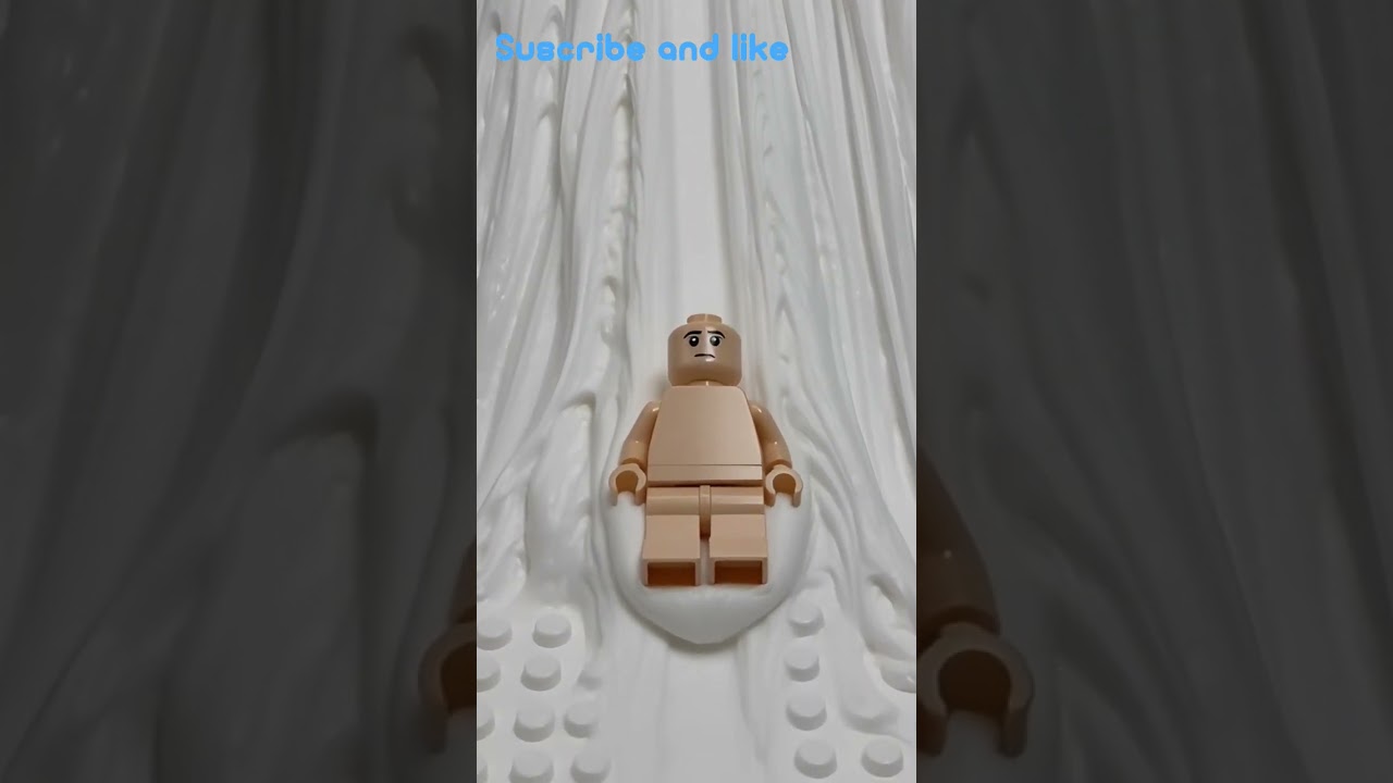 LEGO IS sad so he fell in the White slime😭 