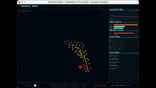 I gave 60 AI Boids emotions and then I sent in a predator and watched panic spread through the swarm