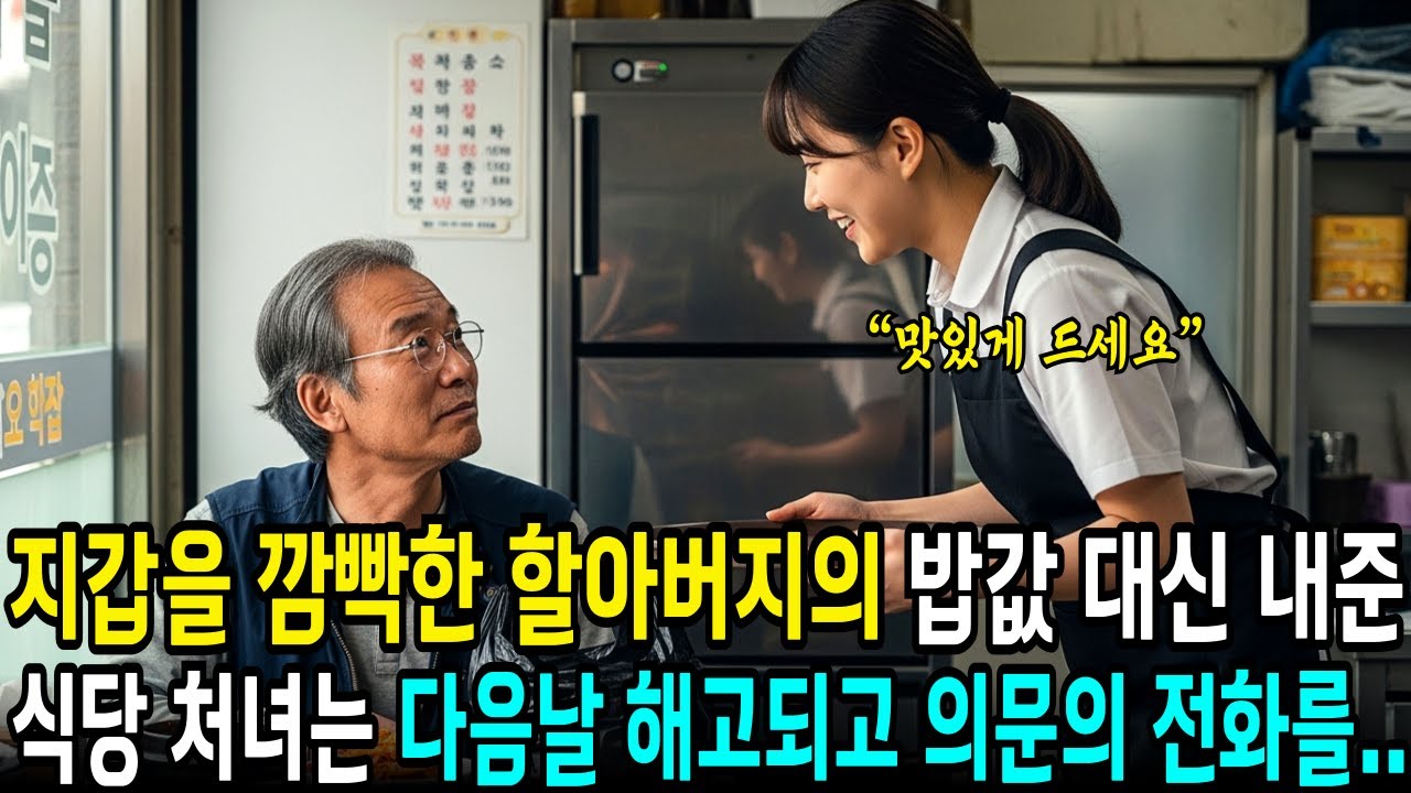 지갑을 깜빡한 할아버지의 음식값 대신 내준 직원은 해고되지만 다음날 의문의 전화 한통을 받는데... | 사연라디오 | 오디오북 | 삶의지혜 |