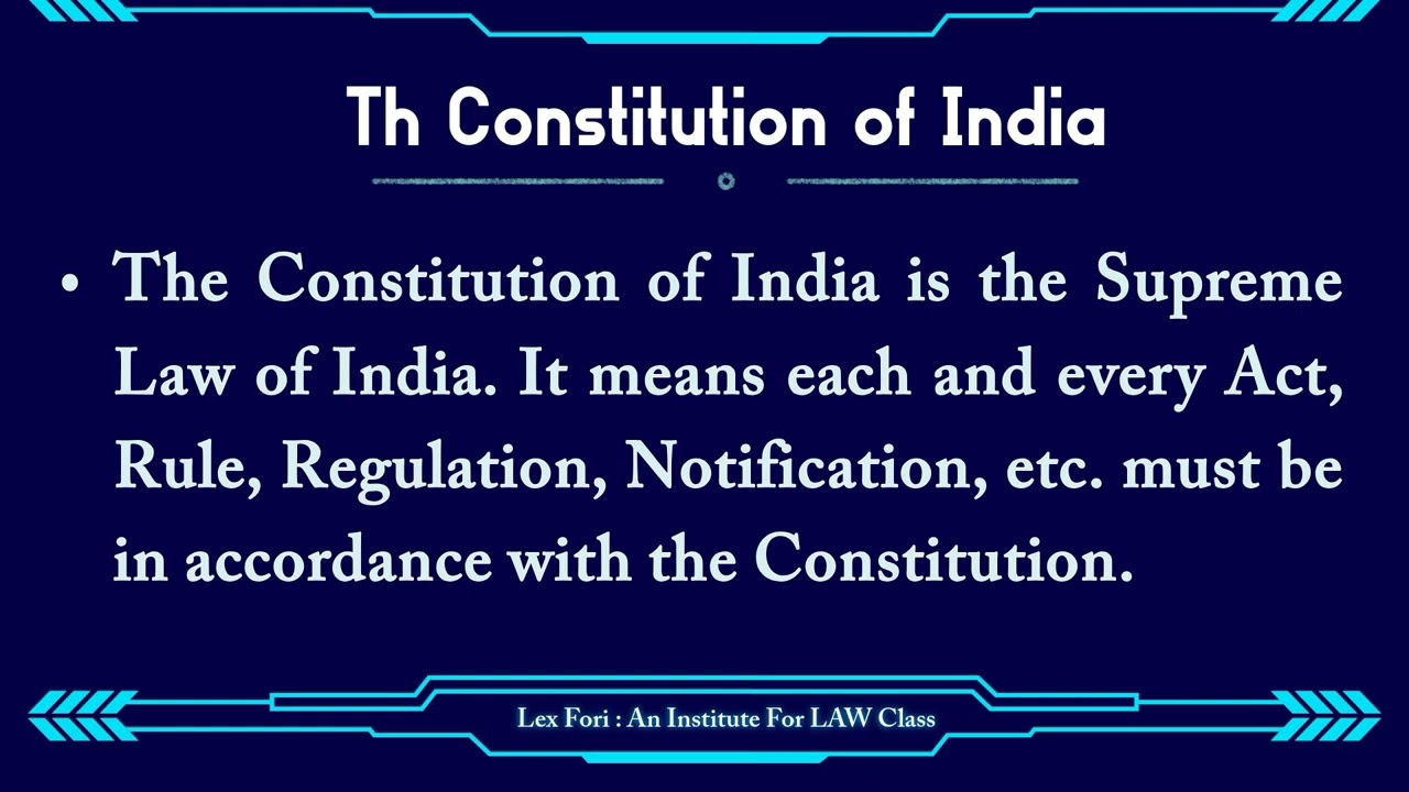 The Constitution of India | See DESCRIPTION for Brief Introduction| 
