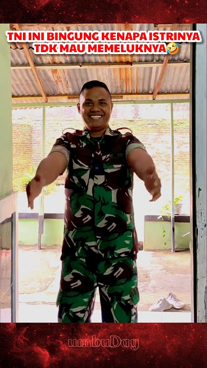It turns out this is the reason why this TNI member doesn't want to be hugged by his wife #tni #t...