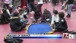 Hundreds of NC Central students honor MLK Day through volunteering