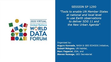 UN World Data Forum 2020 -  Session SP 1290: all videos in one stream